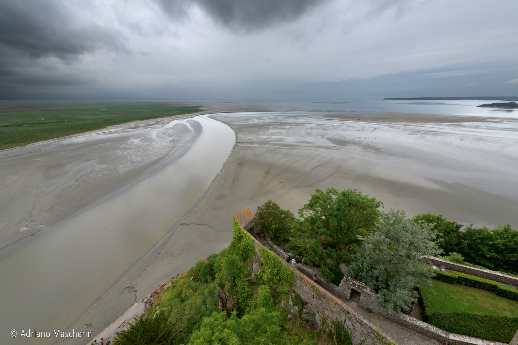Mont St. Michel - vista dalla abbazia - view from the abbey