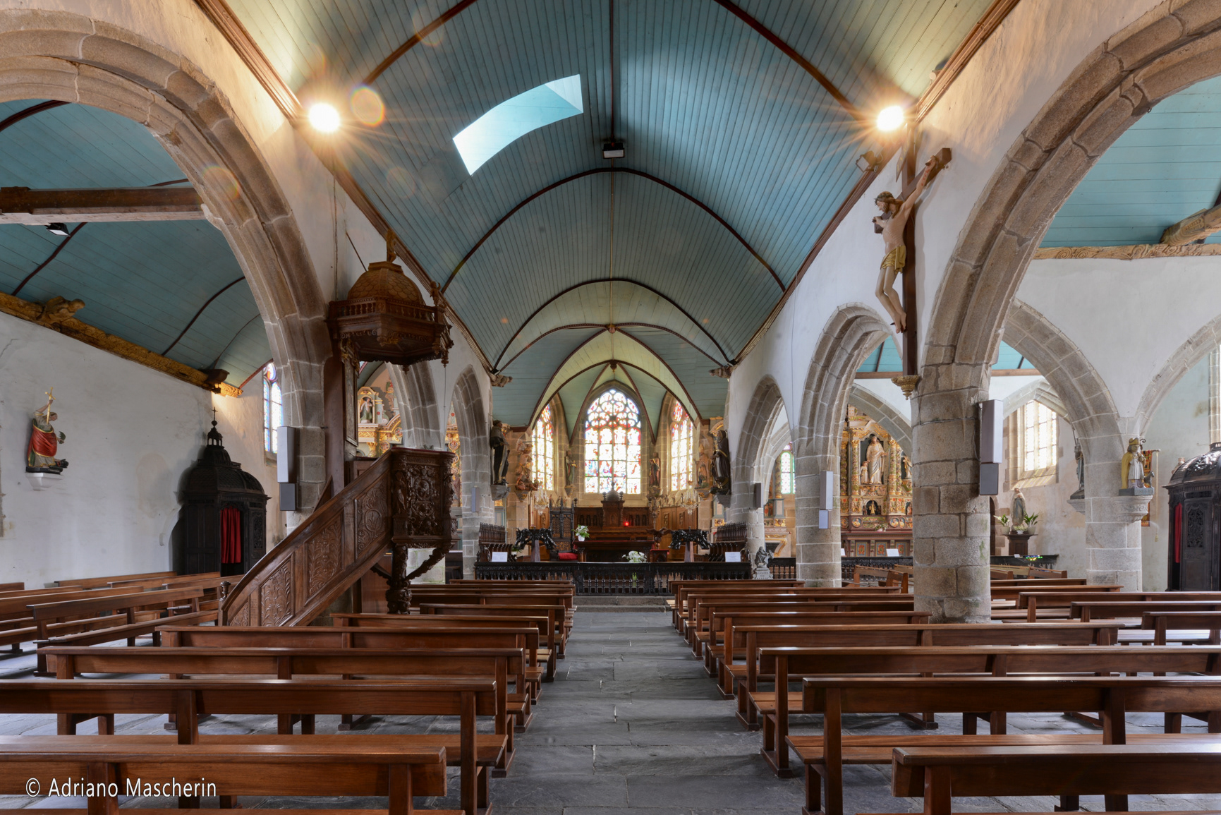 Guimiliau - Chiesa Saint Miliau interno - Saint Miliau church interior