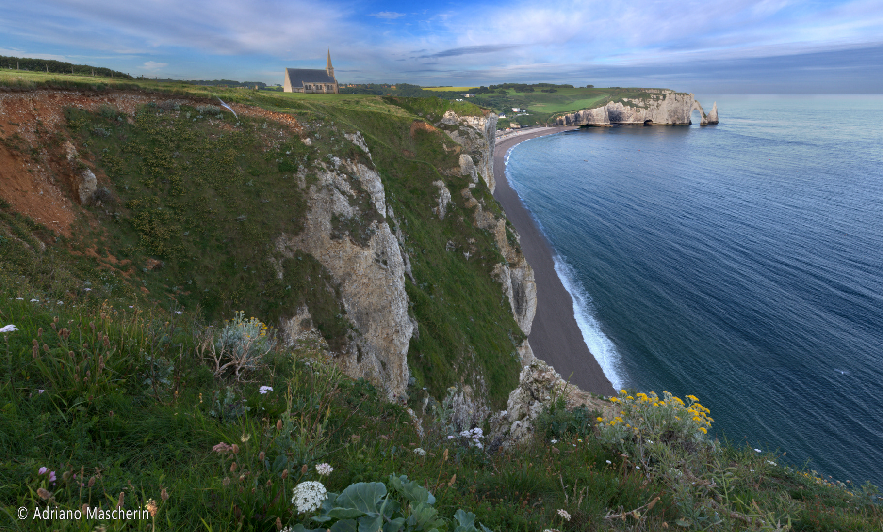Etretat - Alba da falesia Amont - Sunrise from the Amont cliff