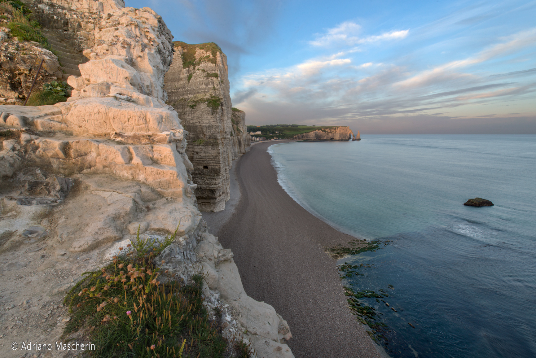 Etretat - Alba da falesia Amont - Sunrise from the Amont cliff
