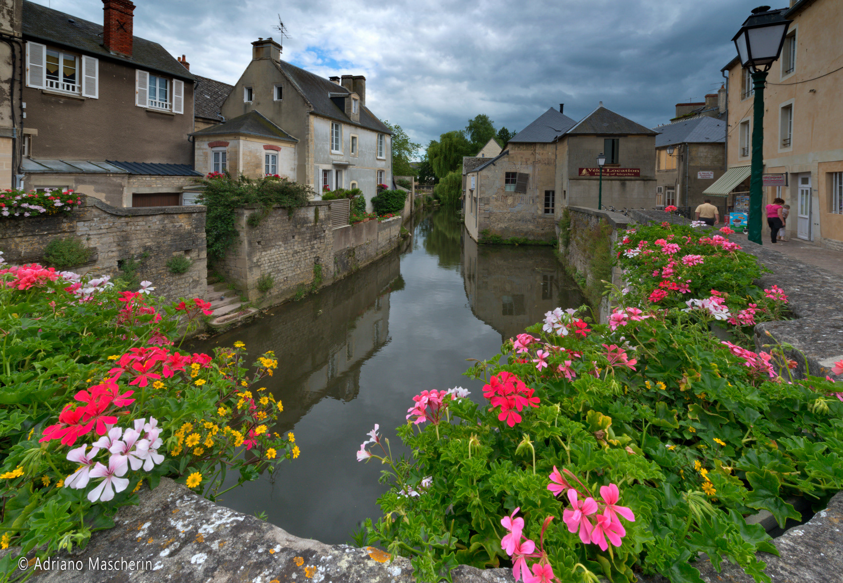 Bayeux - Ponte sul fiume l'Aure - Bridge over the river Aure