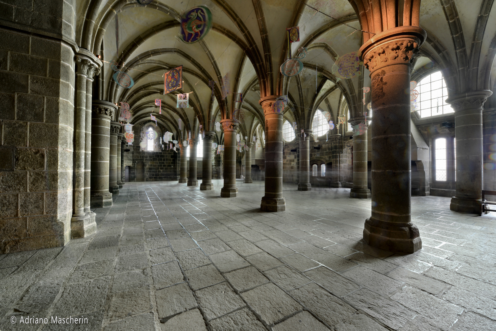 Mont St. Michel - Sala dei Cavalieri - Hall of the Knights