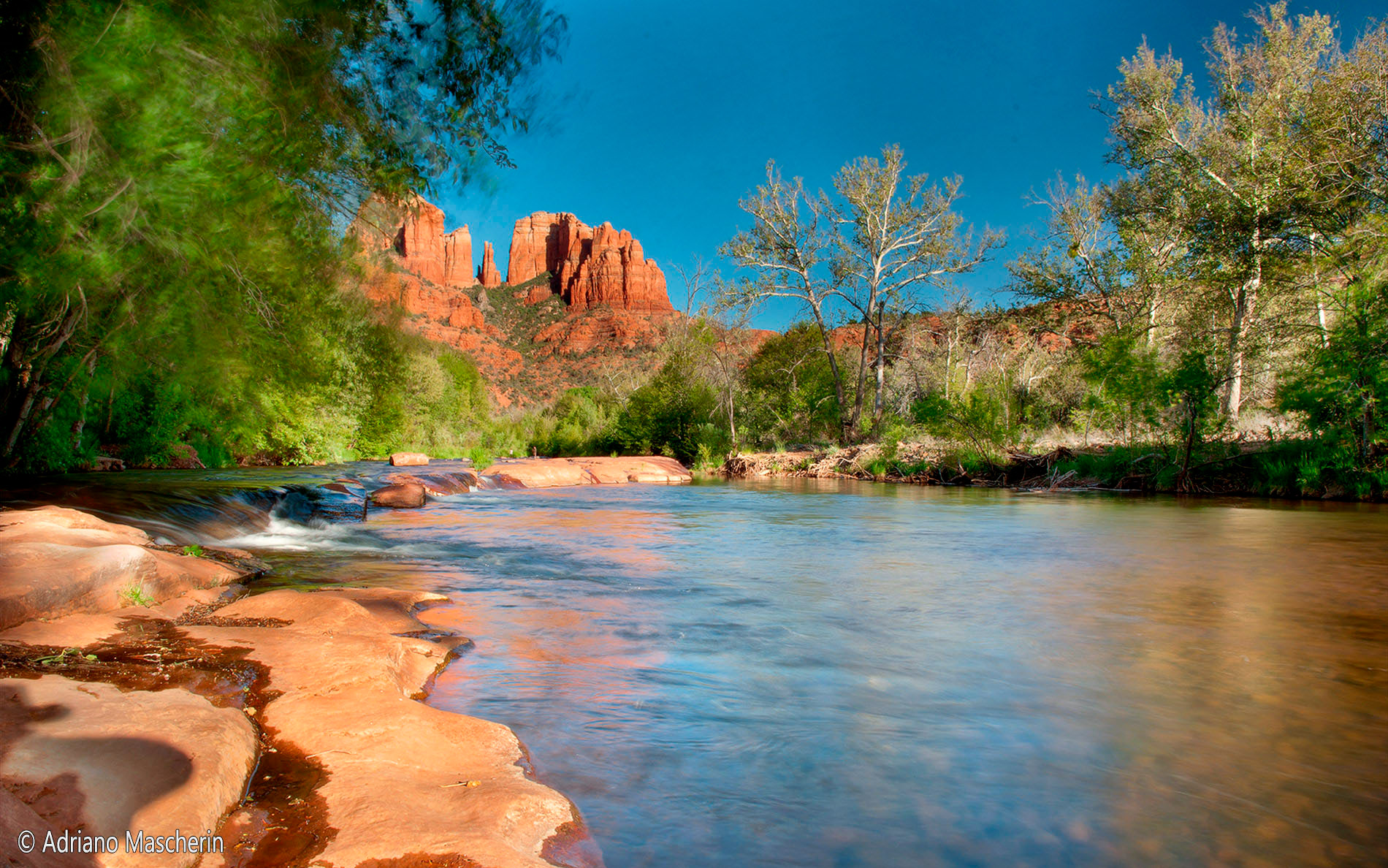 Cathedral Rock from Oak Creek - Sedona