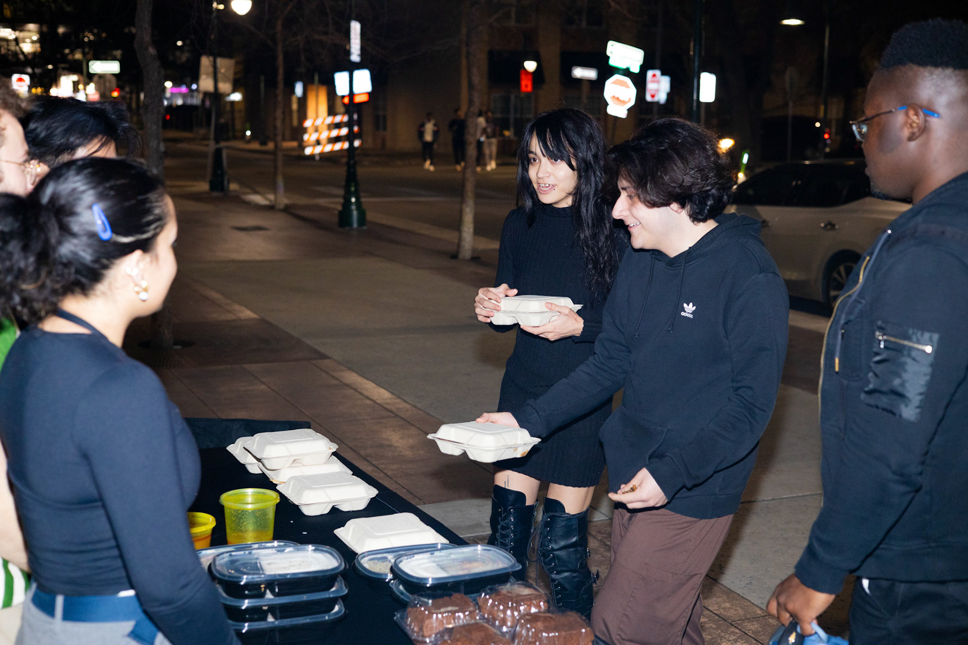 Food is distributed to students in West Campus on March 6th, 2024. 