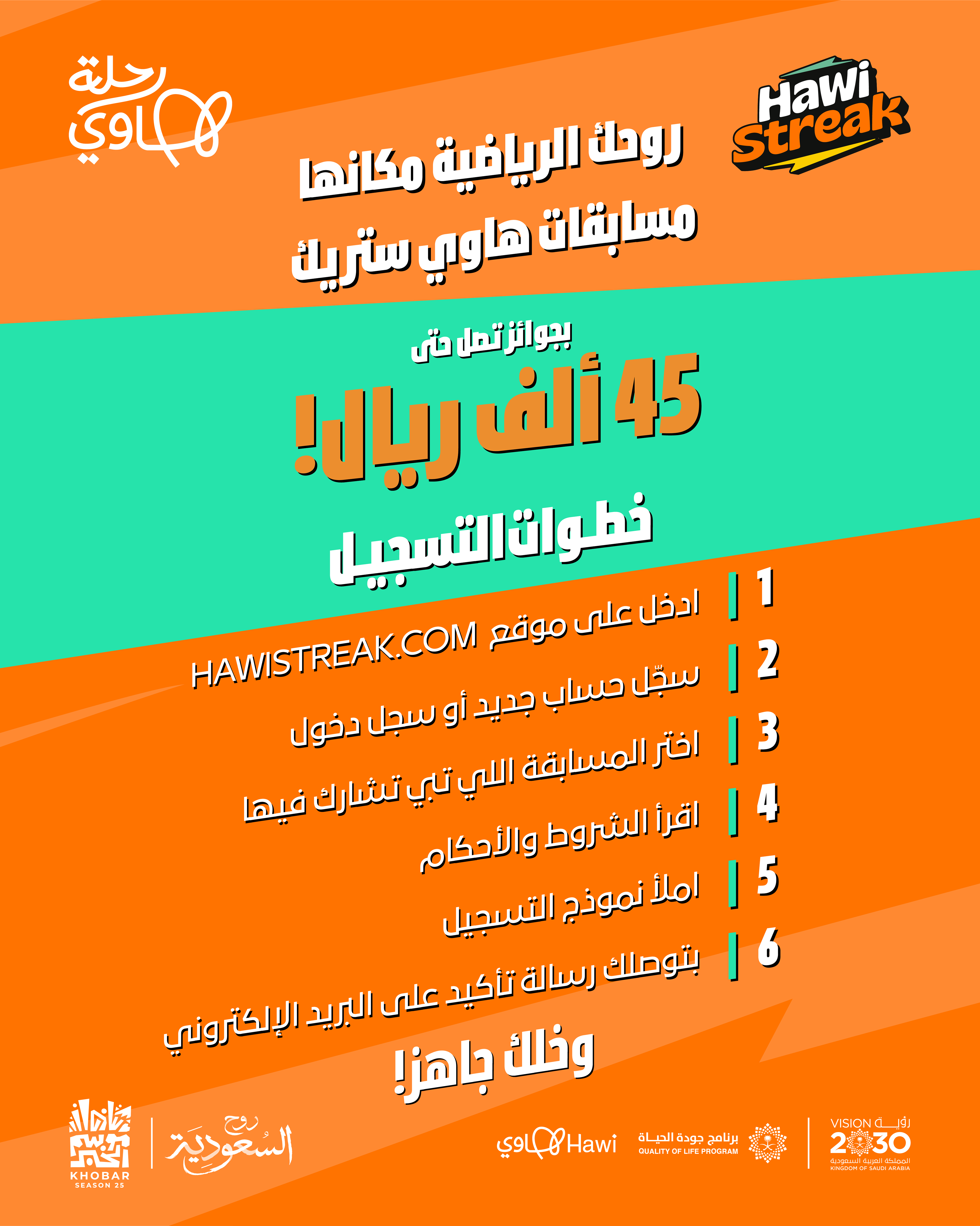 منشور خطوات التسجيل