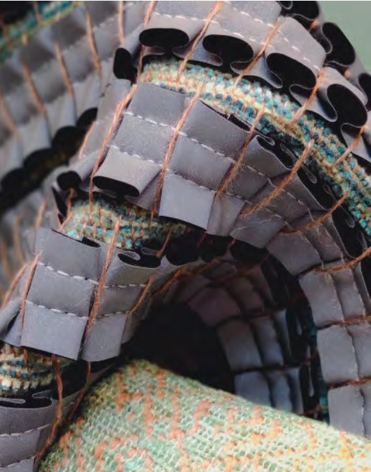 Maille Jacquard, fil chenille, fil de laine.