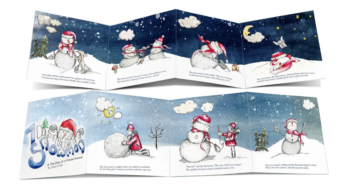 Elida Fidler Fold Out Christmas Card