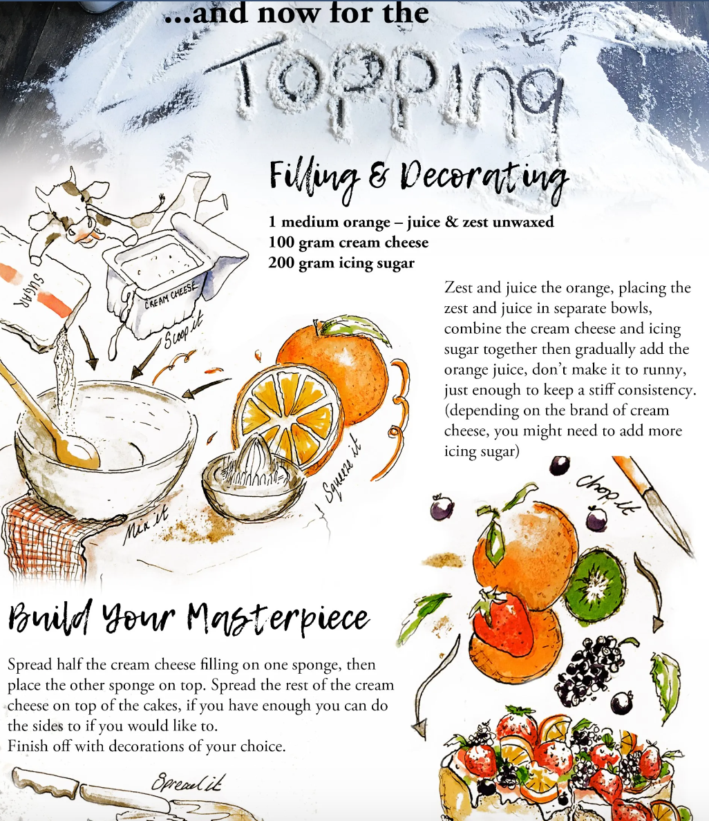 Elida Fidler Cooking illustration for a magazine