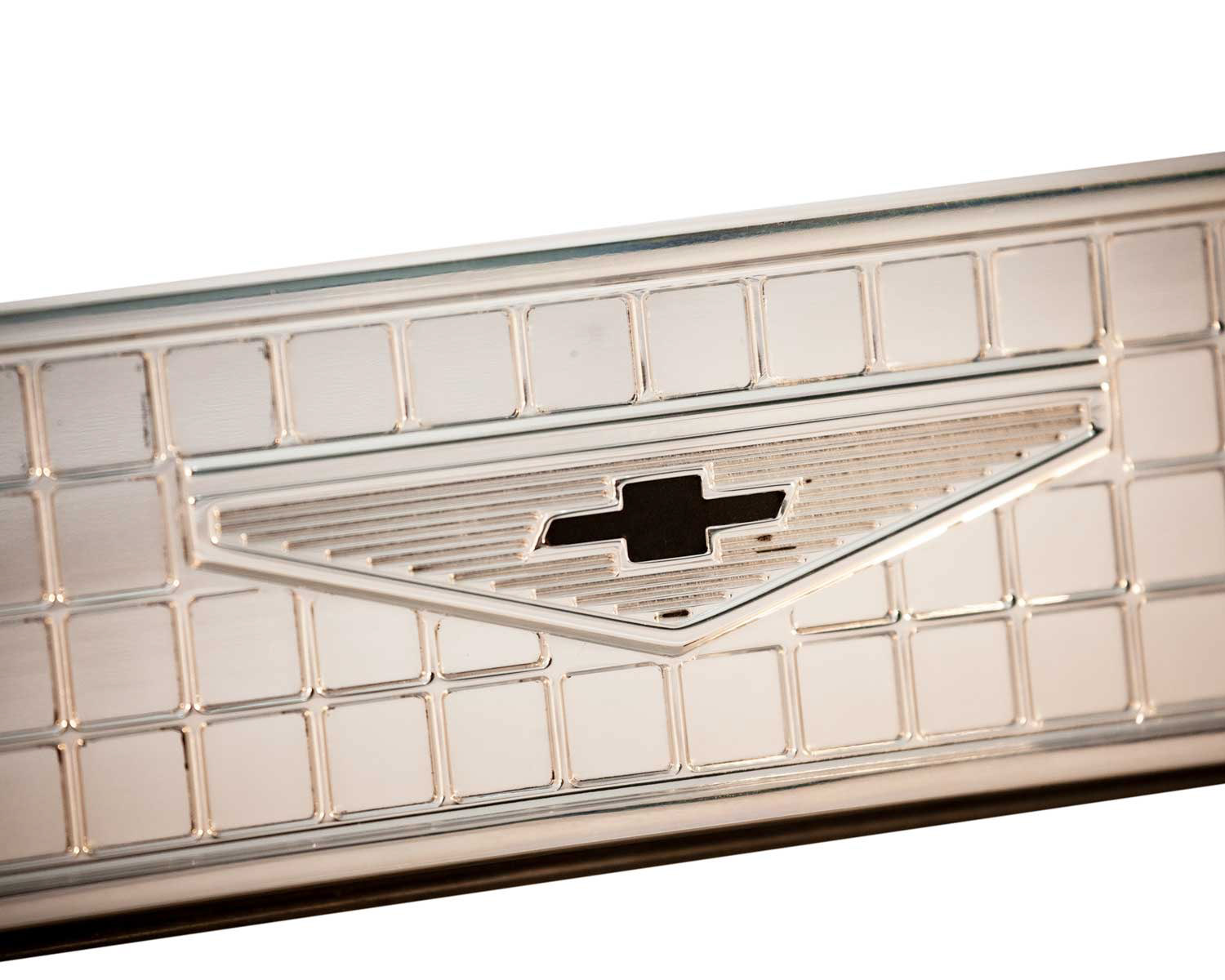 1967 Chevy Nova trunk emblem molding