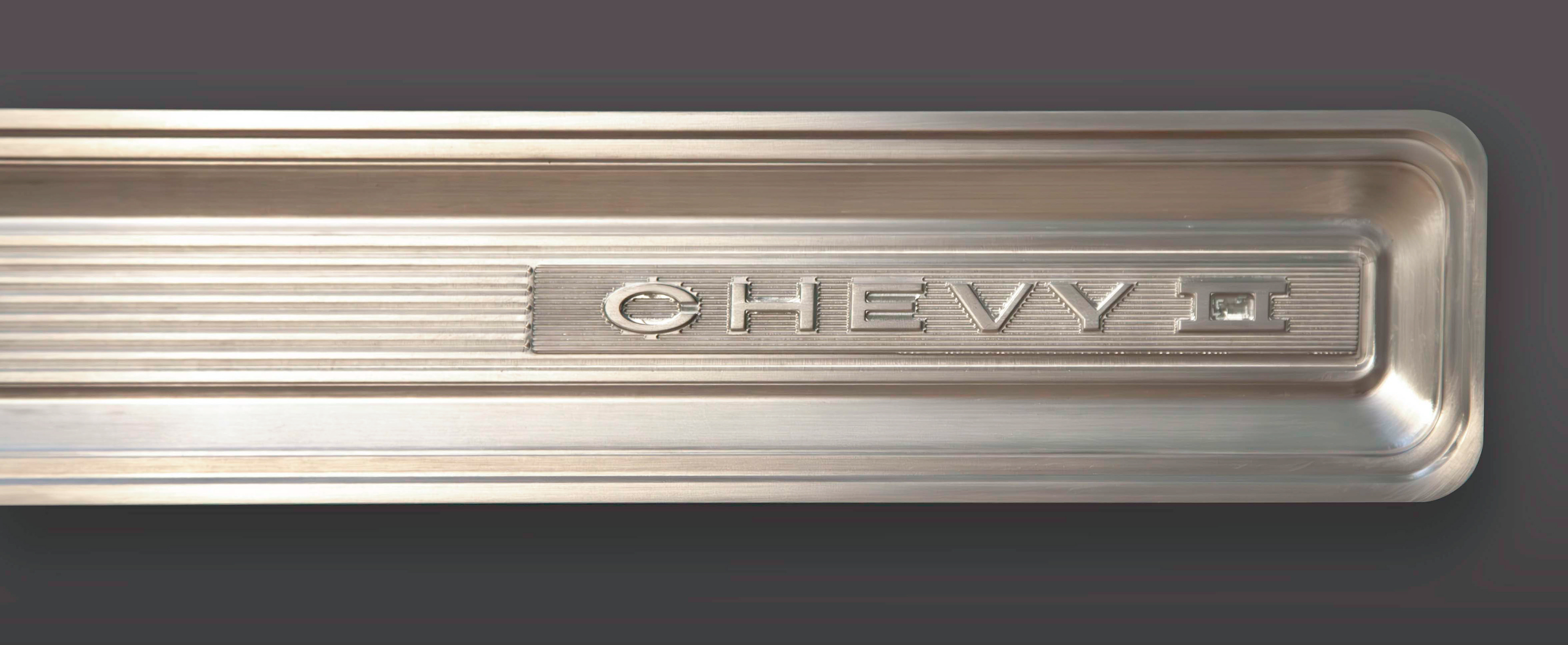 1966 nova trunk emblem molding