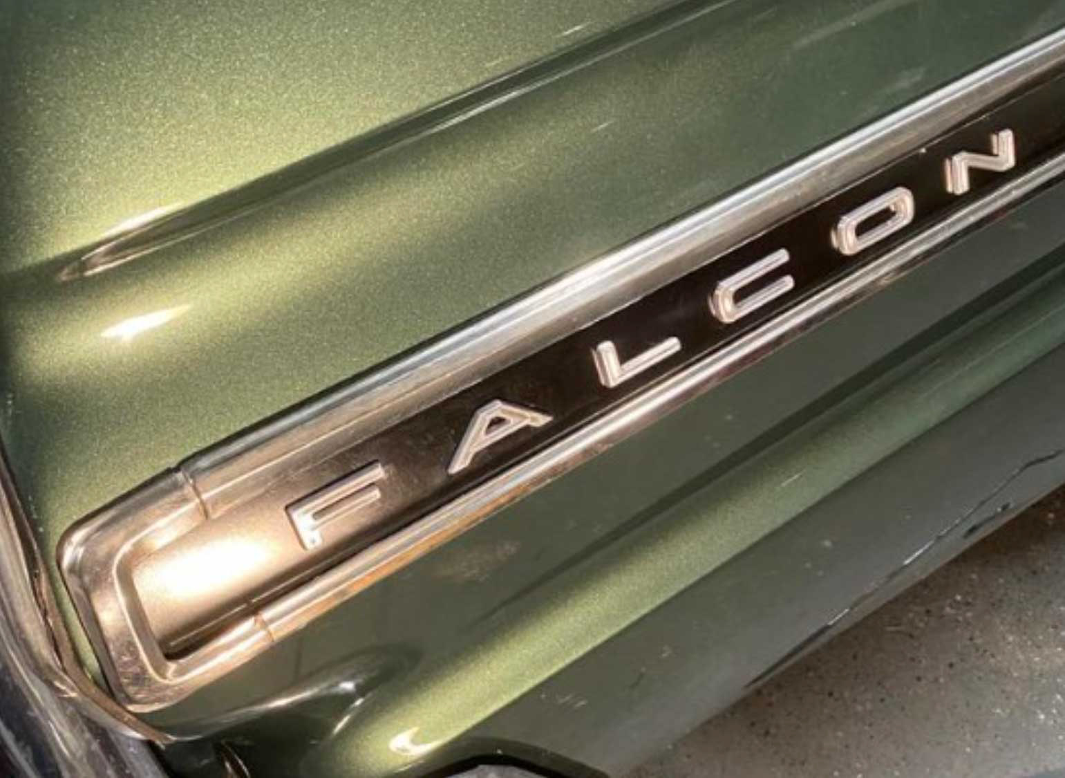 1965 ford falcon rear quarter letters