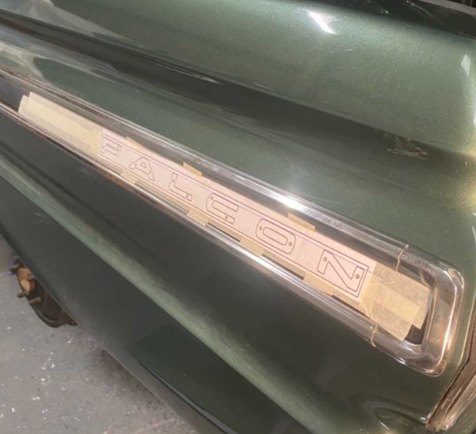 1965 ford falcon rear quarter letters