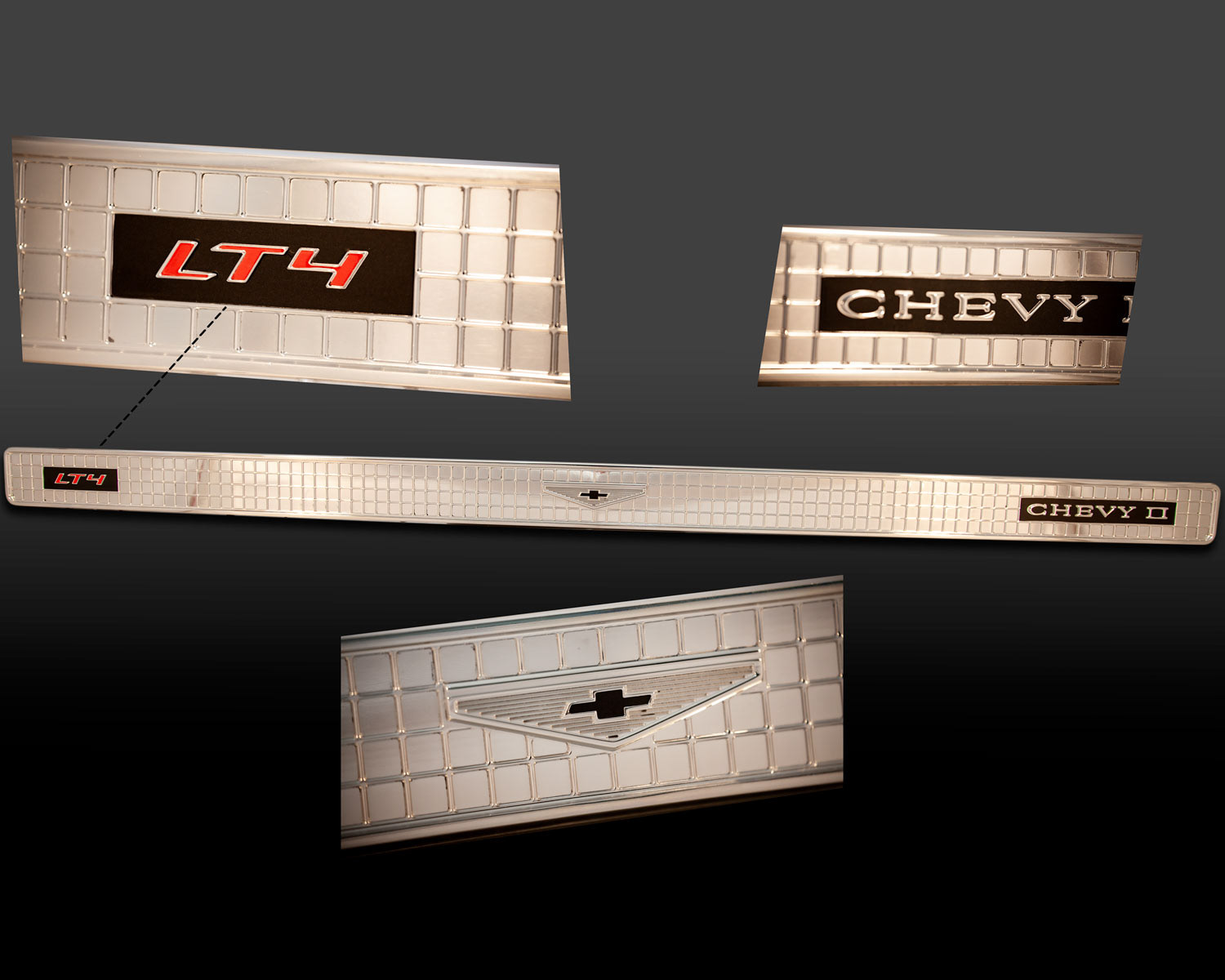 1967 Chevy Nova trunk emblem molding