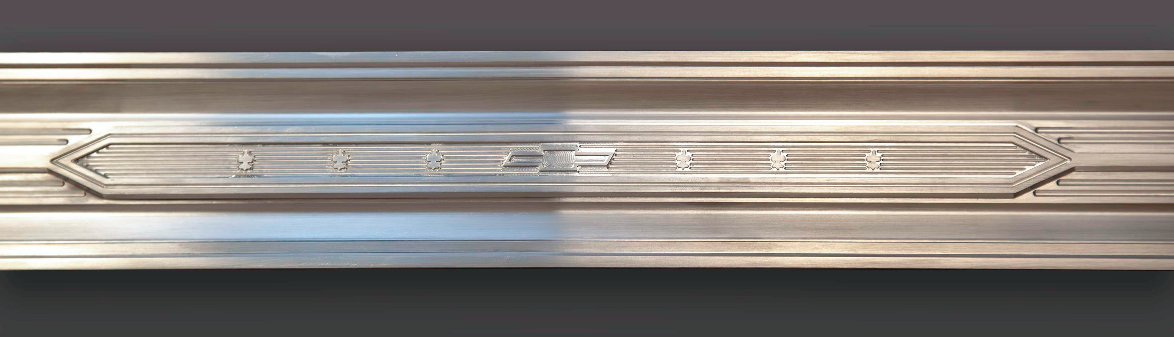 1966 nova trunk emblem molding