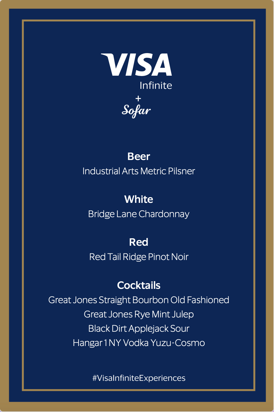 Branded Menu Cards