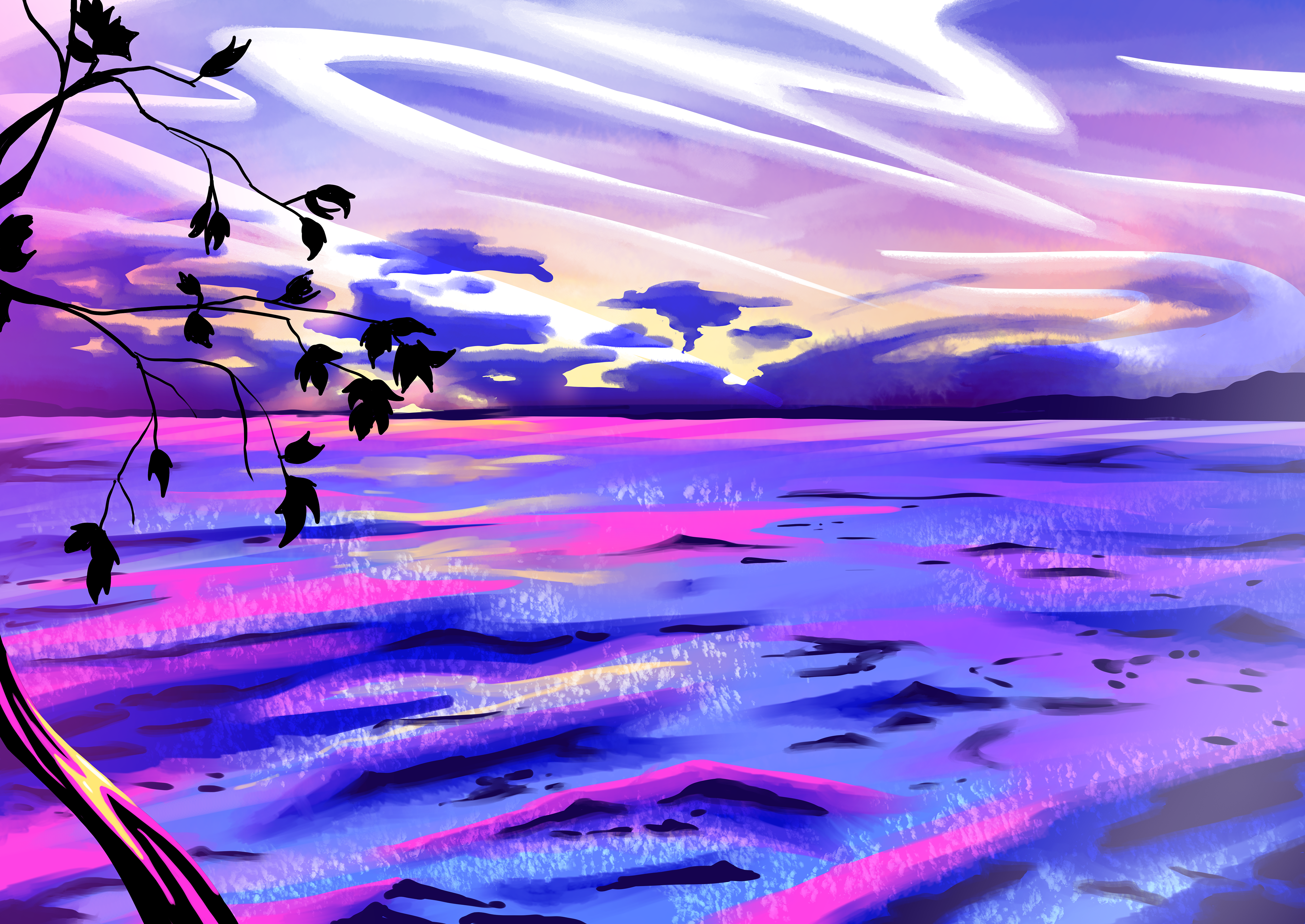 "Neon Bay" Landscape