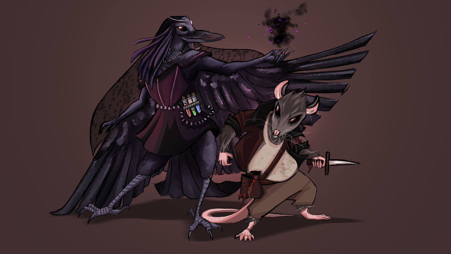 Rat and Raven, Character Designs