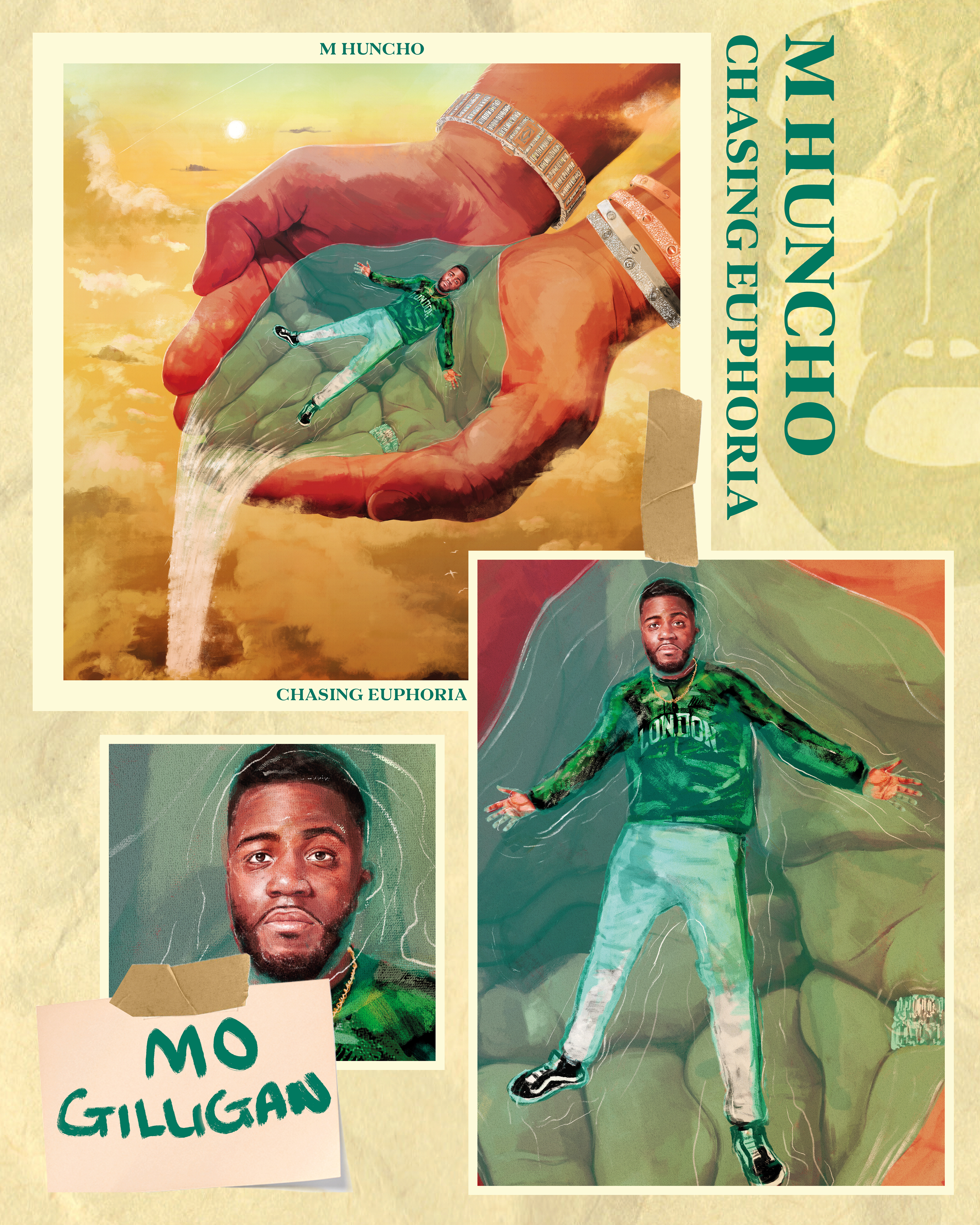 Mo Gilligan - Illustrations produced for Island Records.