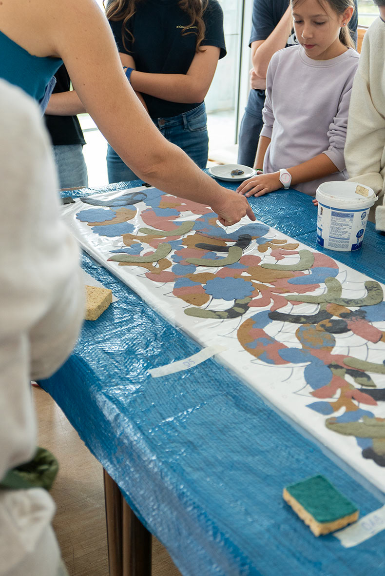 Fresco workshop at Nice's Asian Art Museum