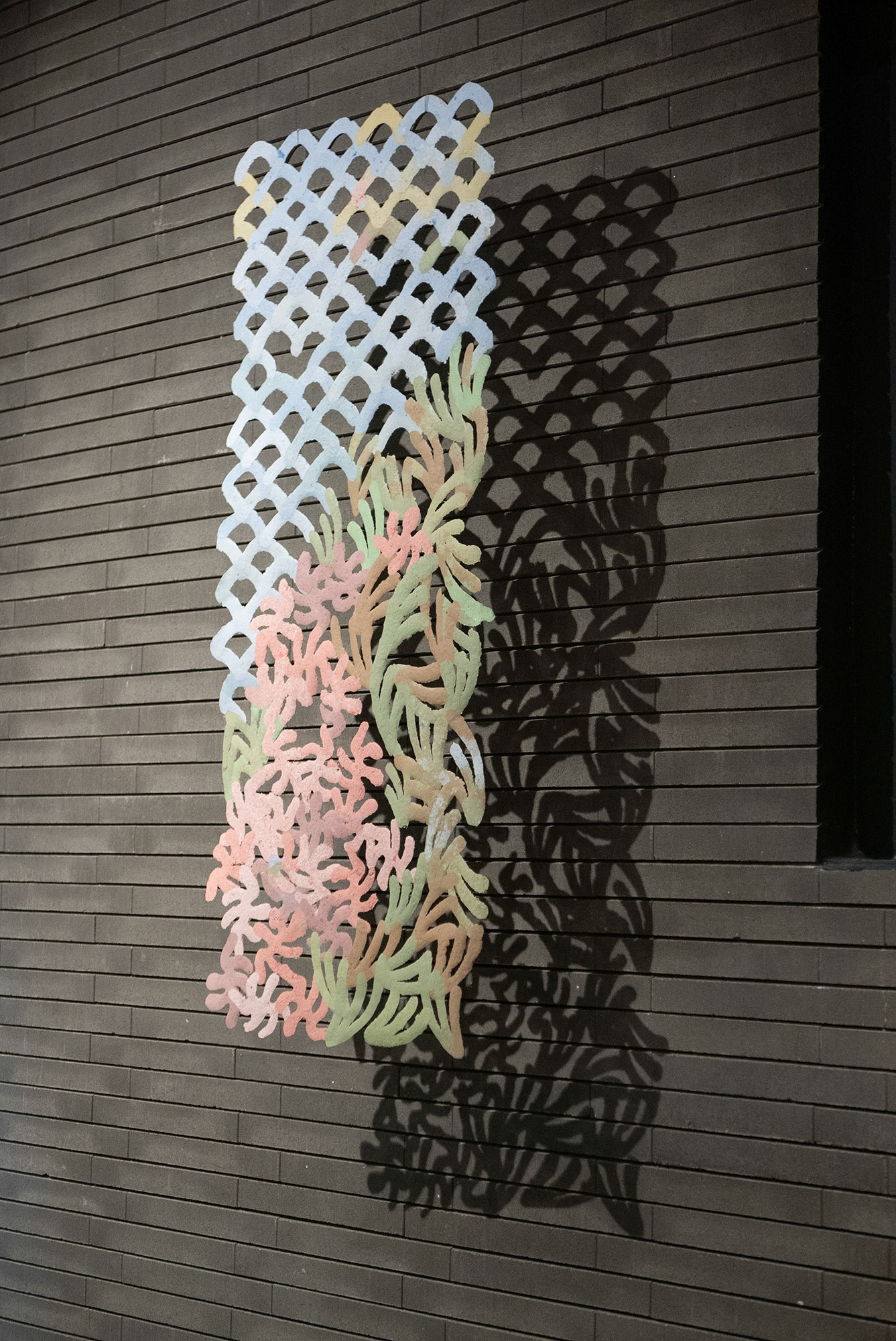 One of the seven 80x180 cm fresco co-created by school students