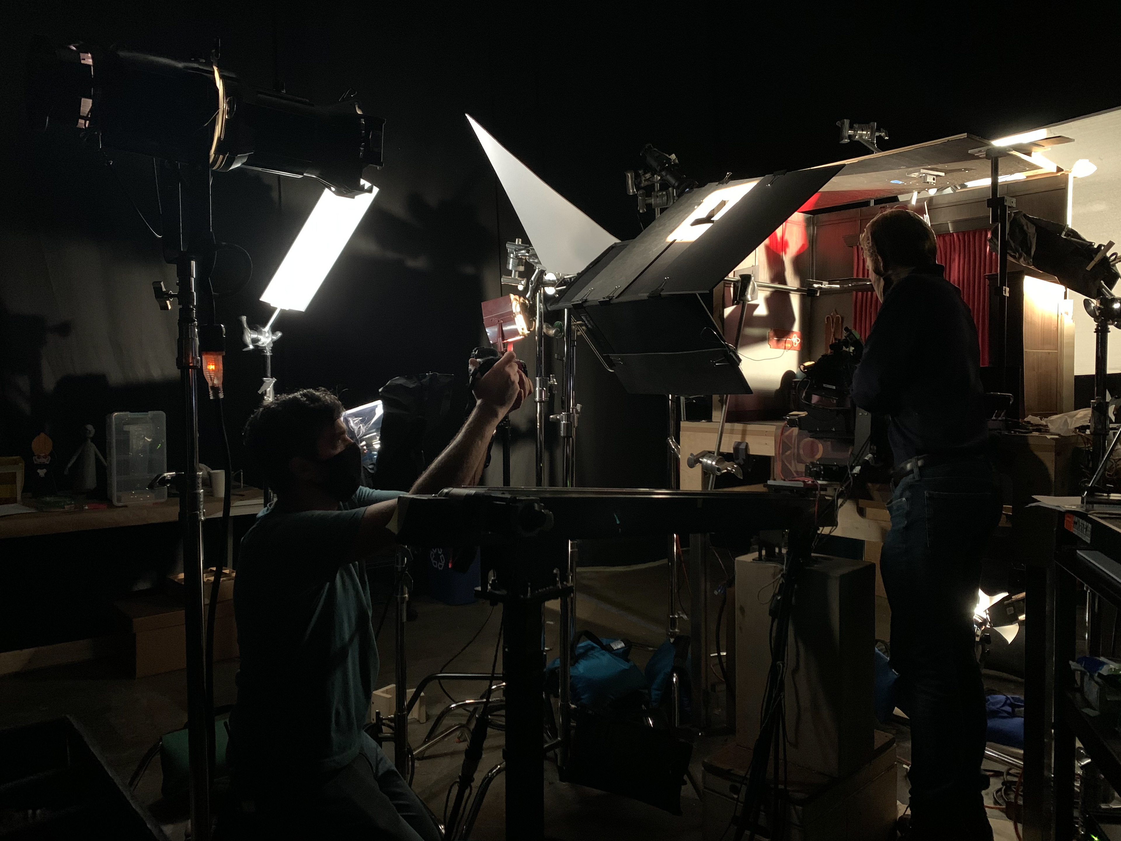 Lighting a new take