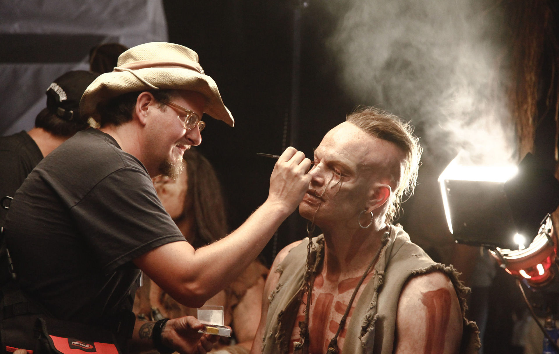 Scott Stoddard finaly touchups on Derek Mears