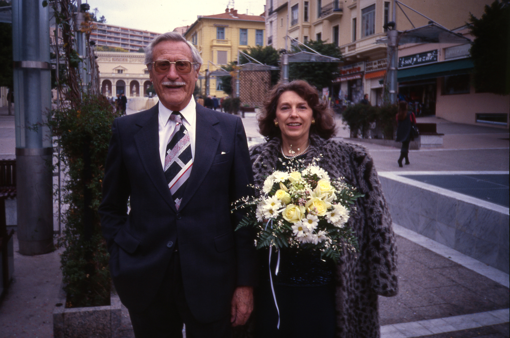 Bill and Mum on our wedding day, 1998
