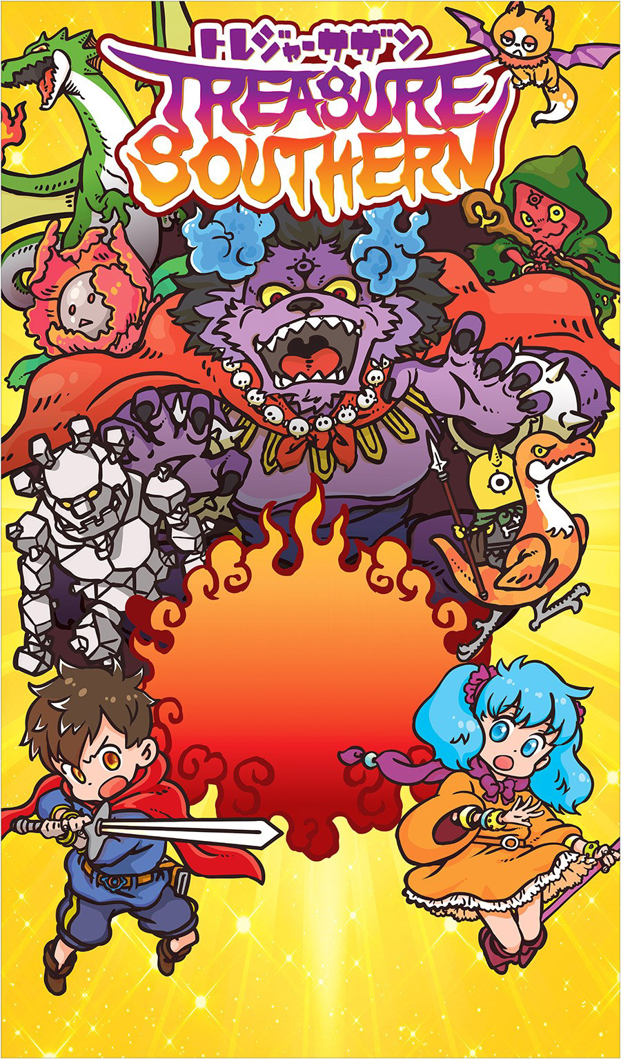 子供向けイベントのためのツール展開用RPGゲーム風イラストレーション