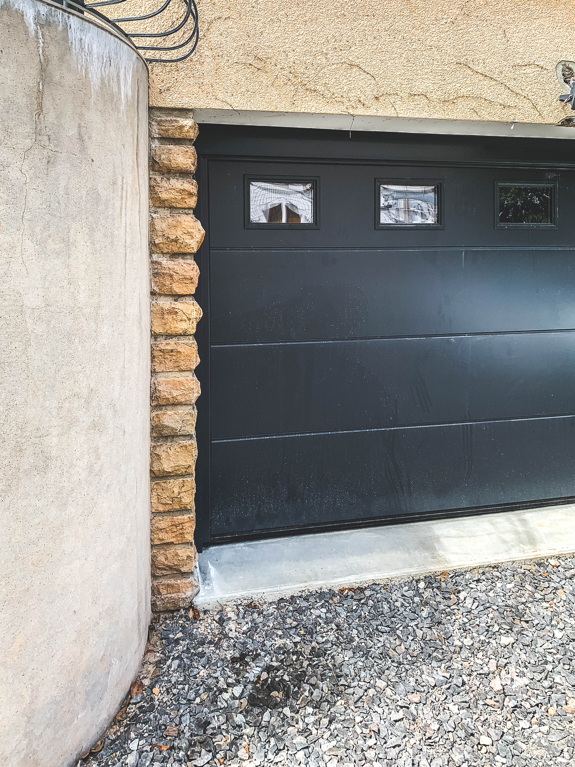 Changement de la porte du garage