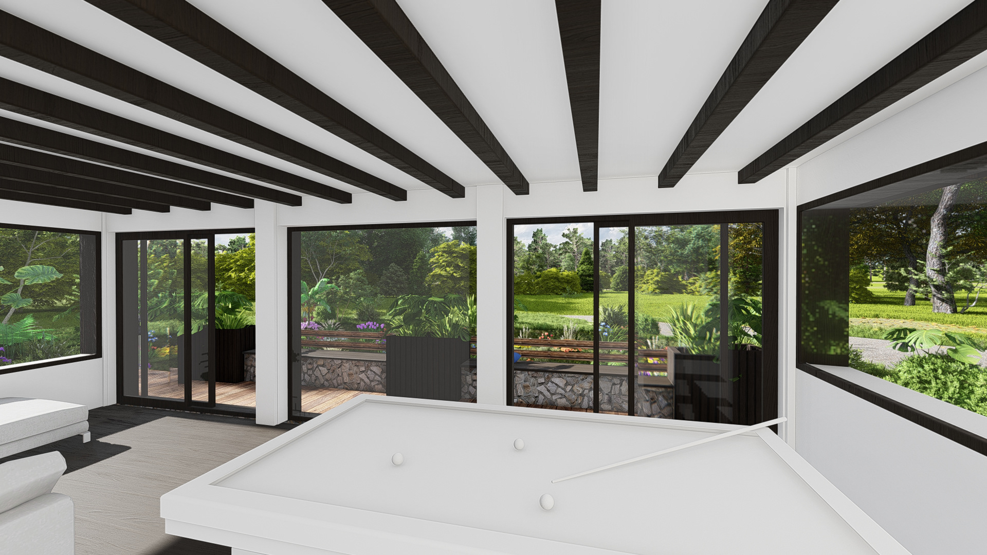 Quand le vitrage invite le jardin dans la maison
