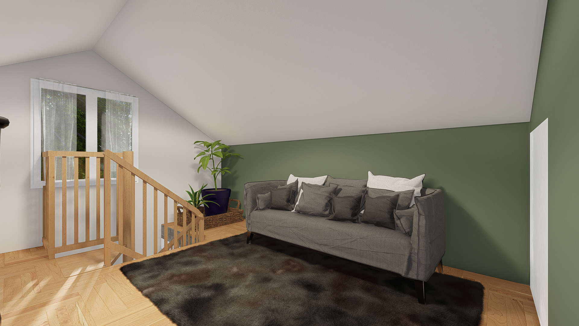 Mezzanine couchage