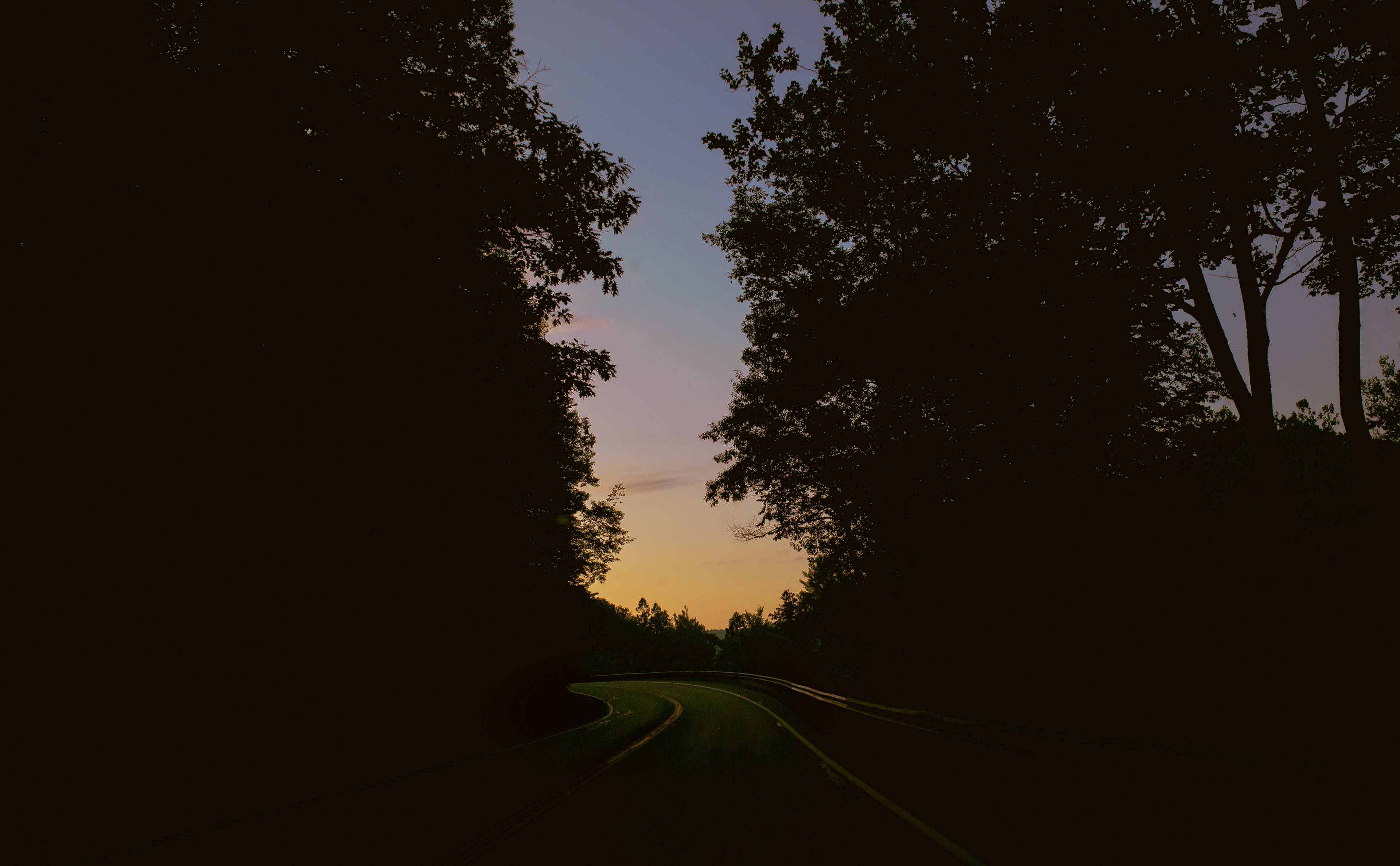 Last light in the backroads