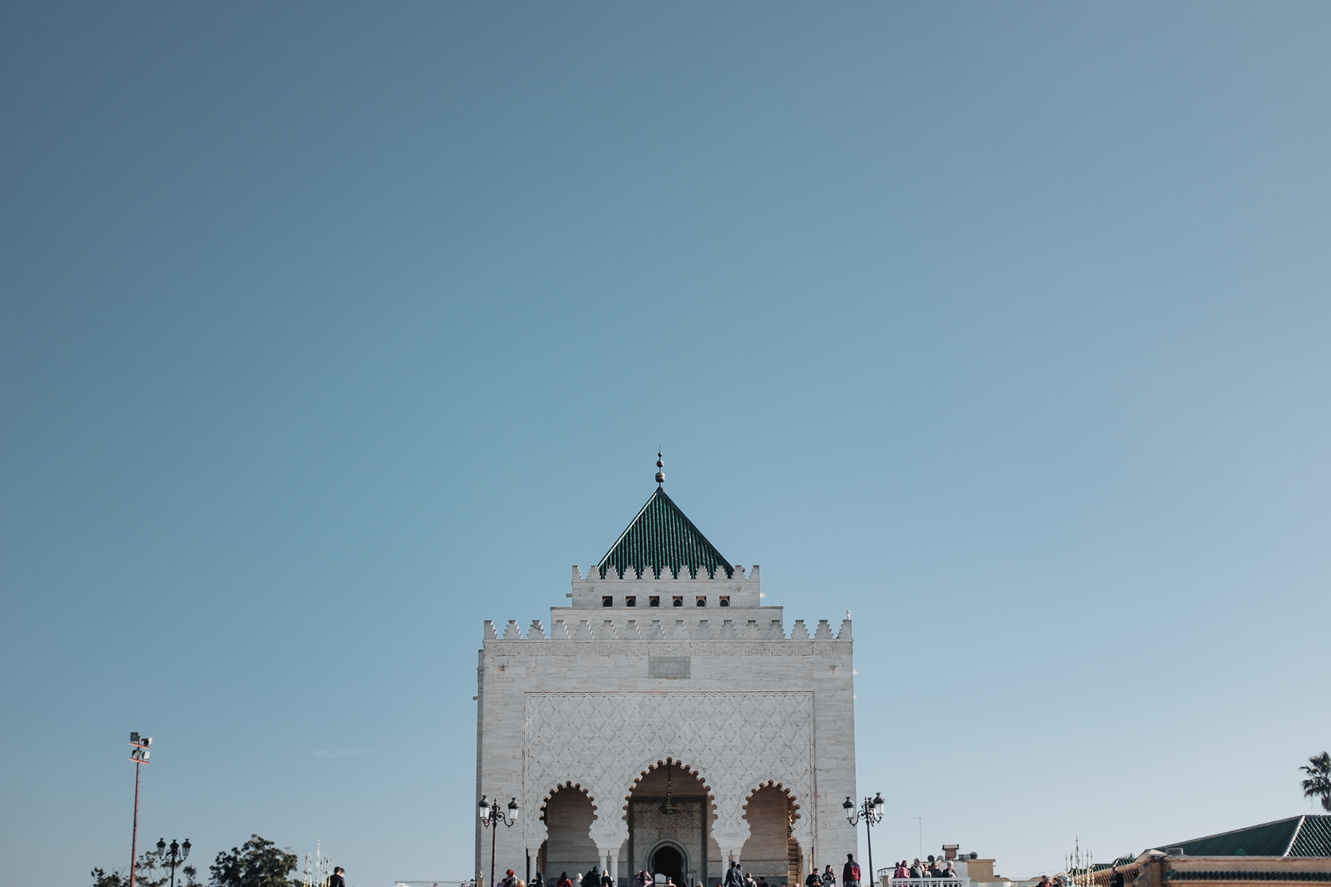 Mauzoleum, kde leží otec (Hassan II.) a děda současnýho krále