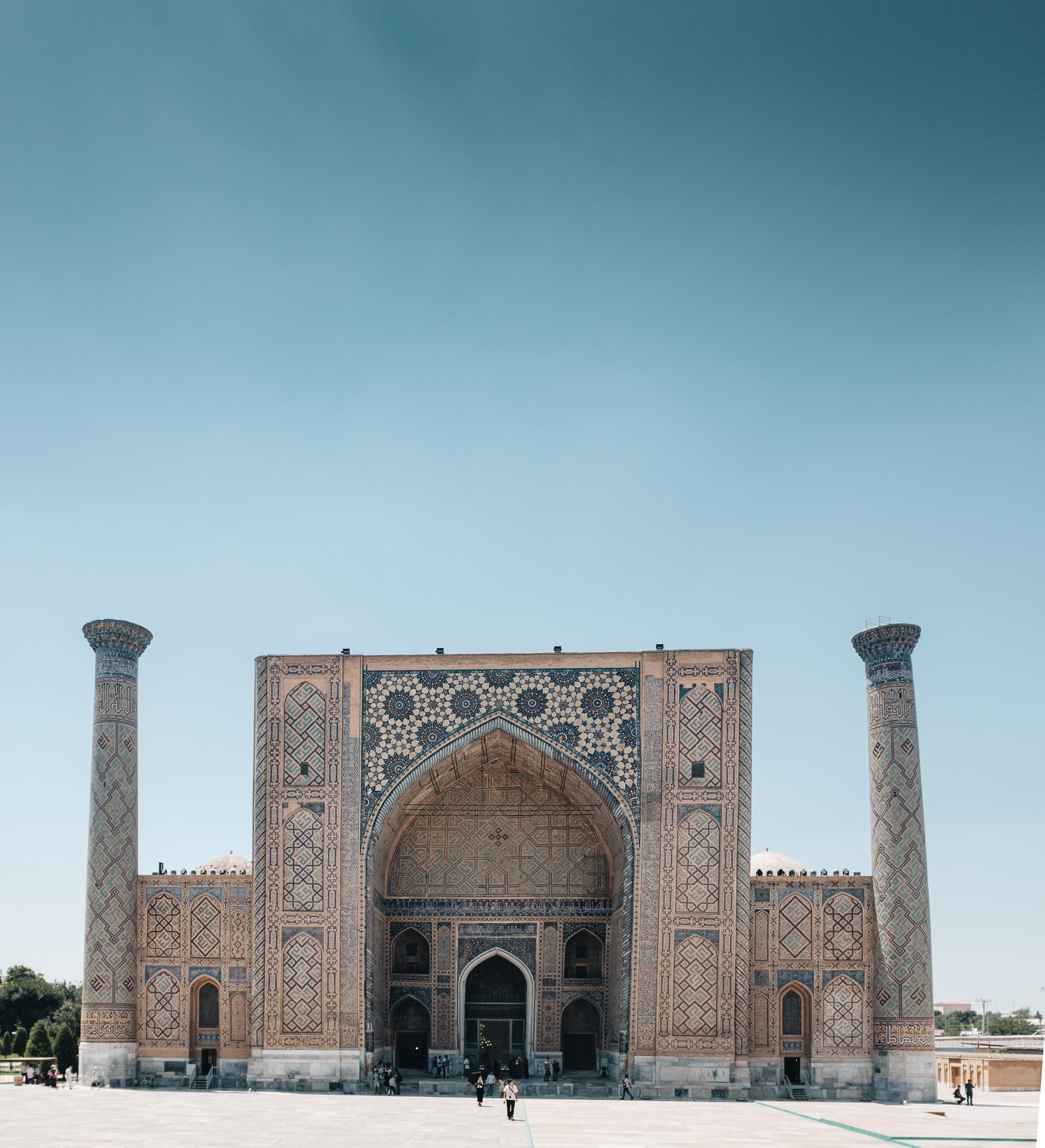 Ulu Bey Medresesi - Ulugbekova medresa, původní medresa z r. 1420 postavená Timurovým vnukem 