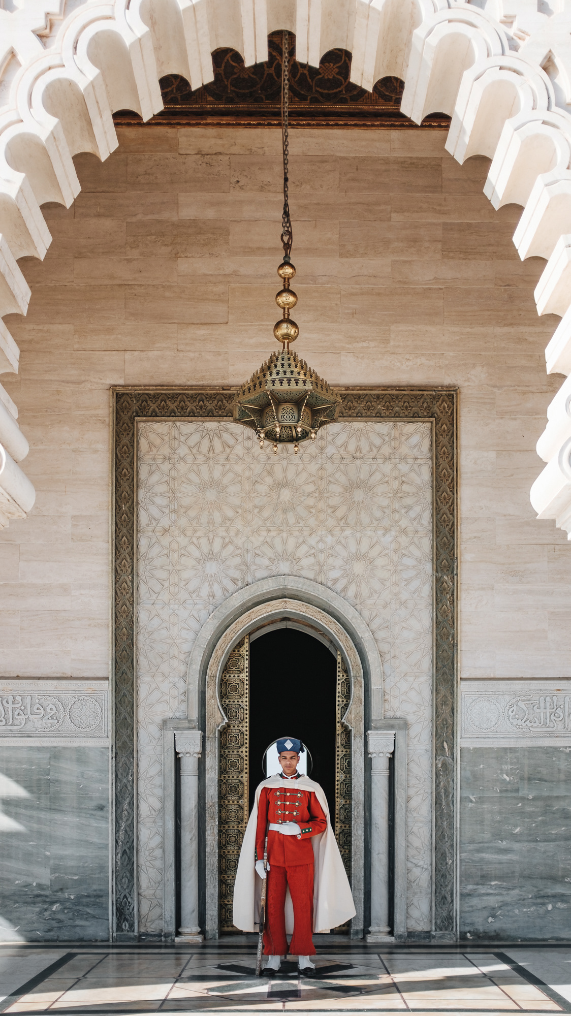 Mauzoleum, kde leží otec (Hassan II.) a děda současnýho krále
