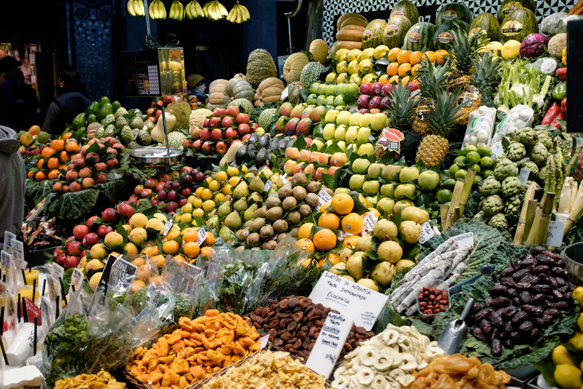 Mercado de La Boqueria - největší trh ve městě