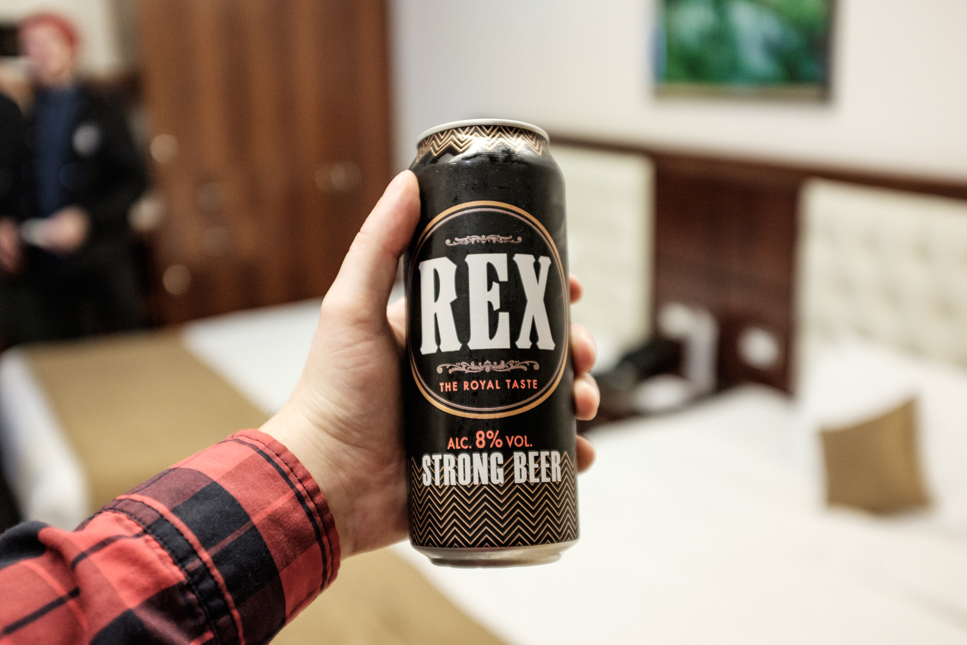 Pivo Rex hned po příjezdu