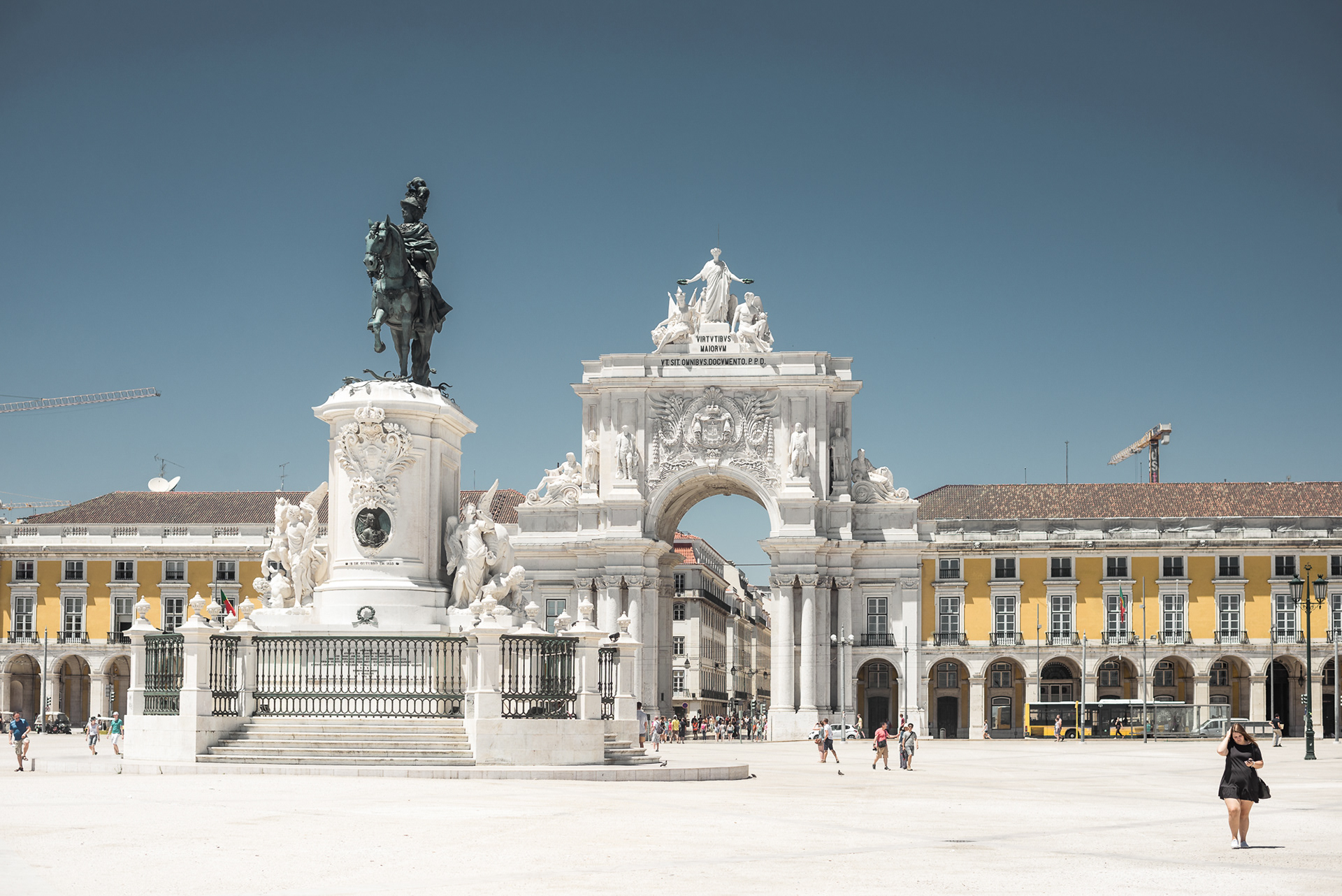 Praça do Comércio - největší náměstí v Lisabonu