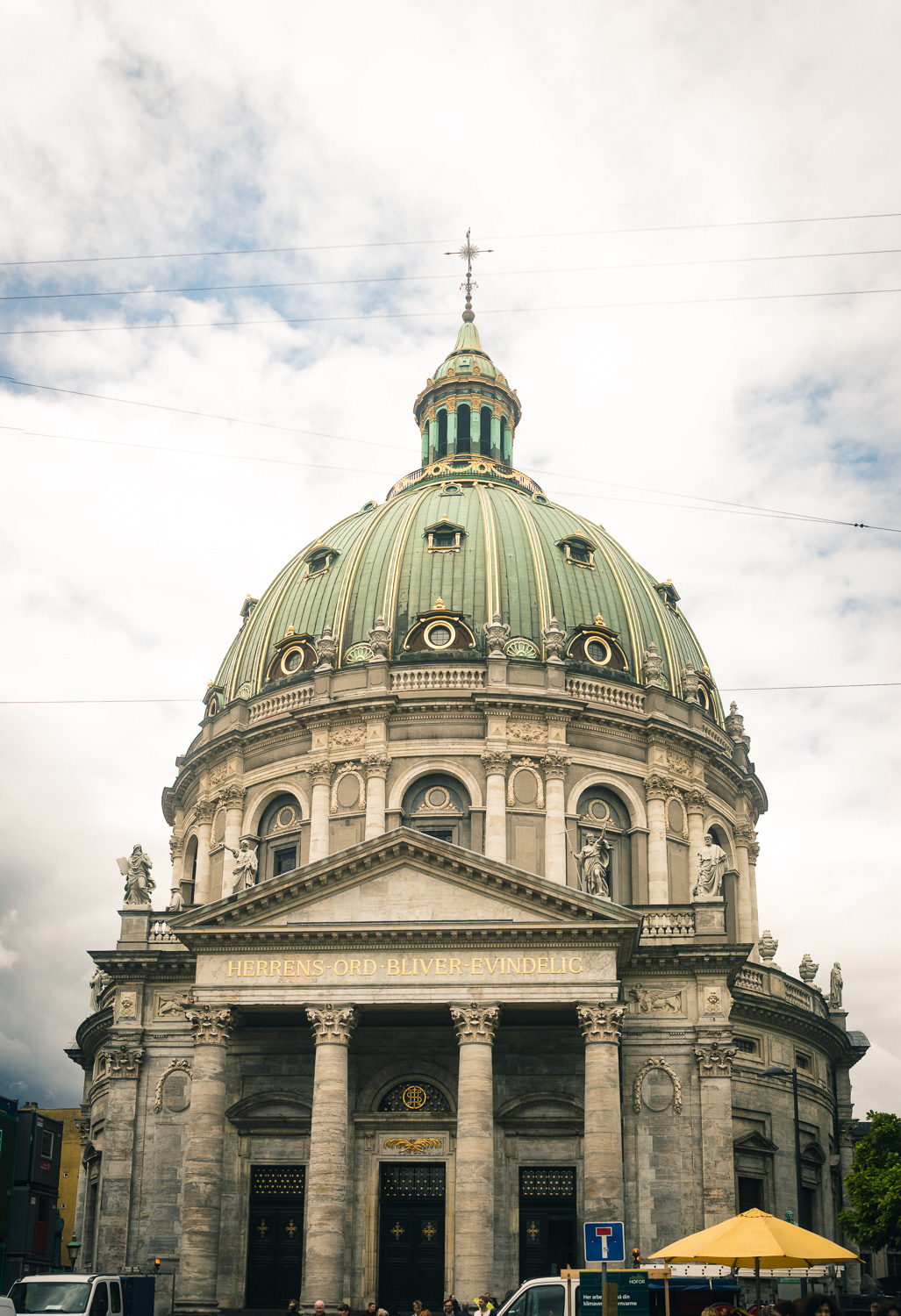 Frederiks kirke (Marmorkirken) - kostel s největší kopulí ve Skandinávii
