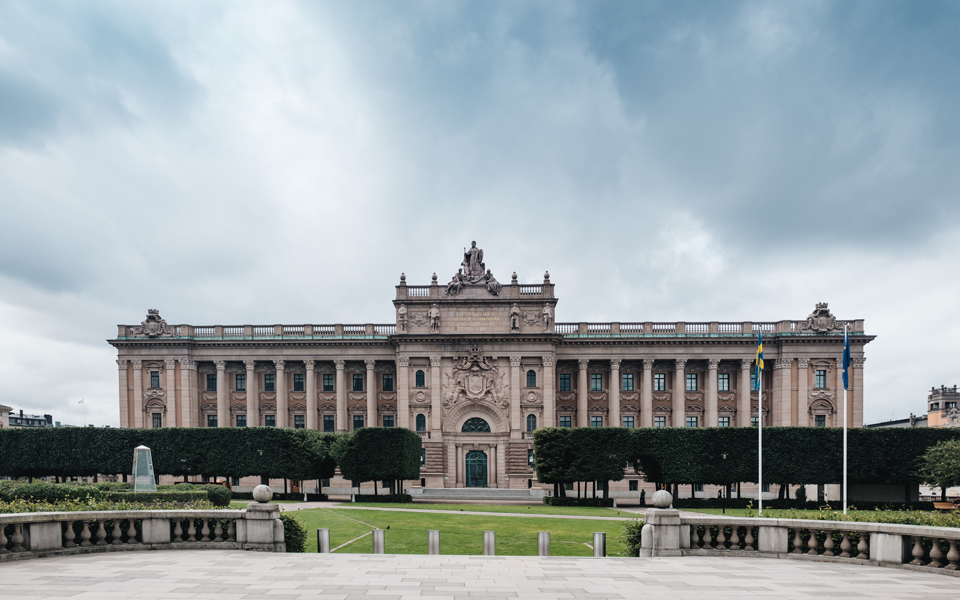 Švédský parlament ve dne