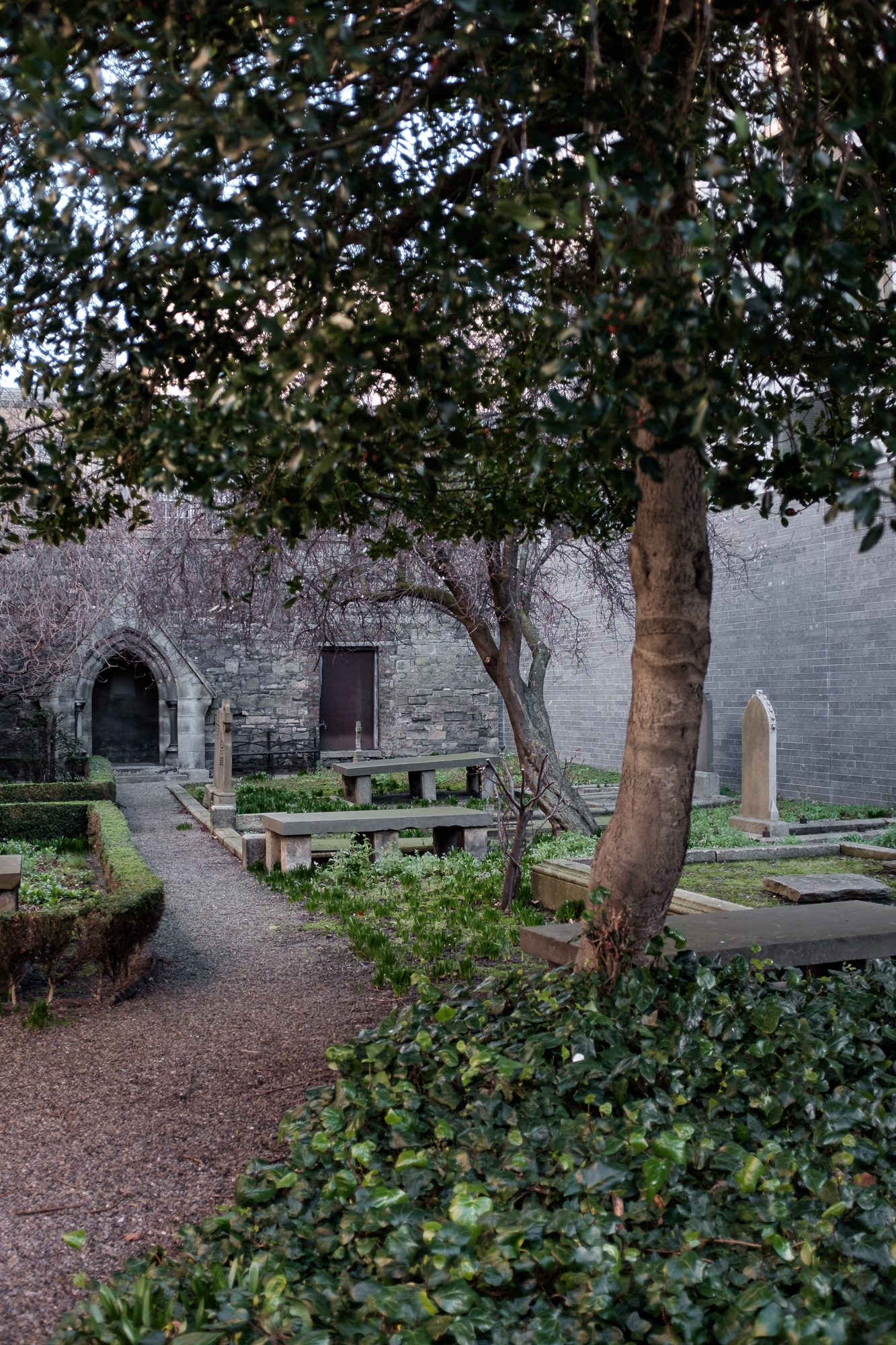 Hřbitov naproti St Stephen's Green (park, místo veřejného bičování, upalování, věšení)