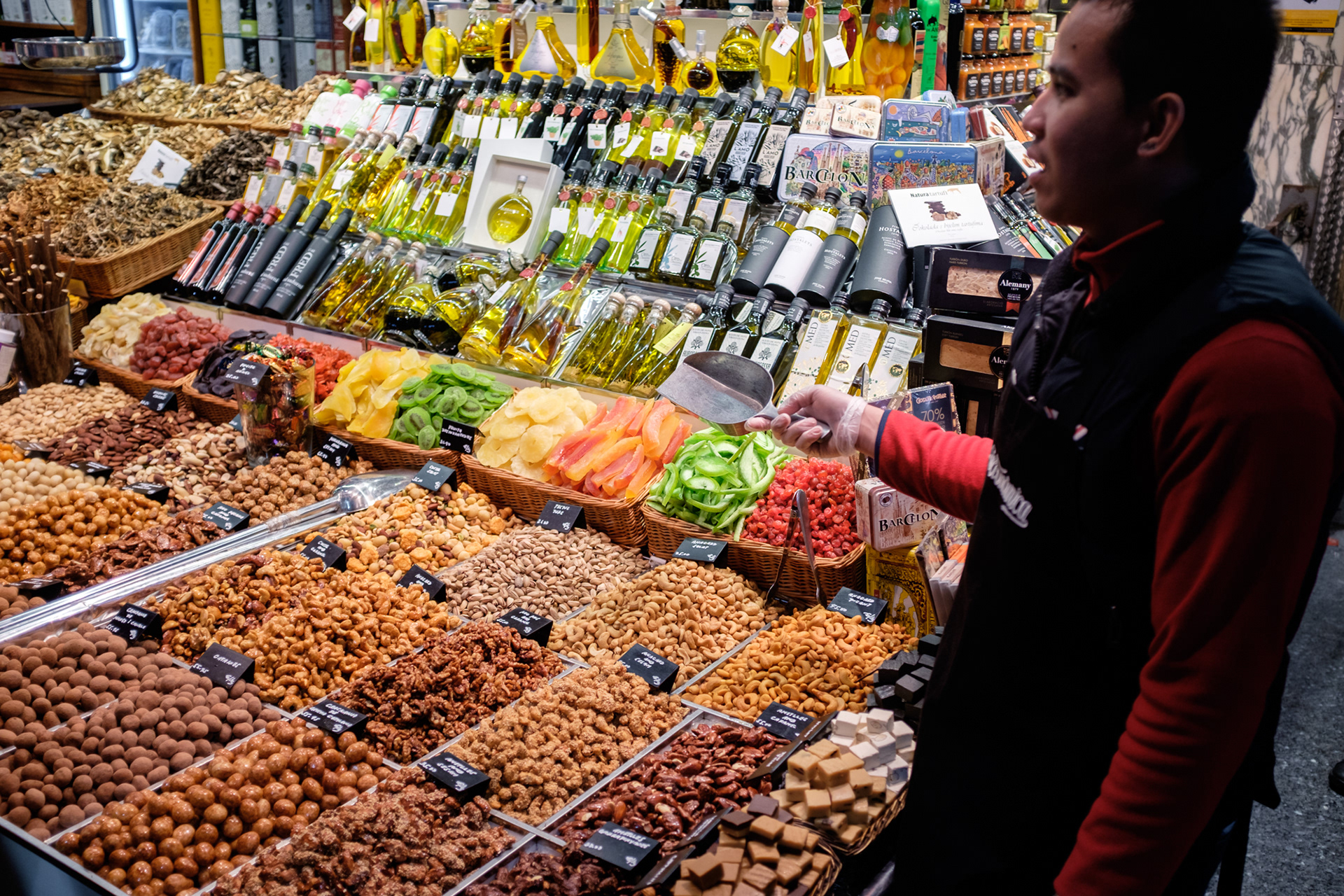 Mercado de La Boqueria - největší trh ve městě