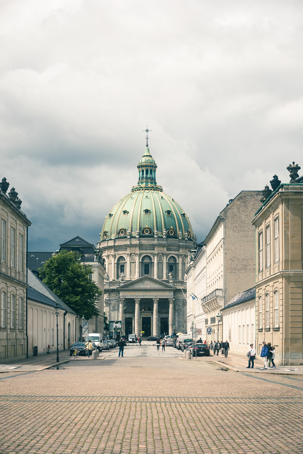 Frederiks kirke (Marmorkirken) - kostel s největší kopulí ve Skandinávii