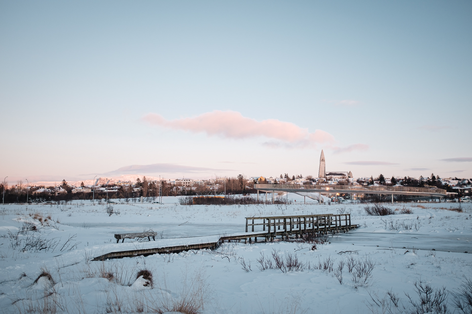 Pohled na Reykjavík