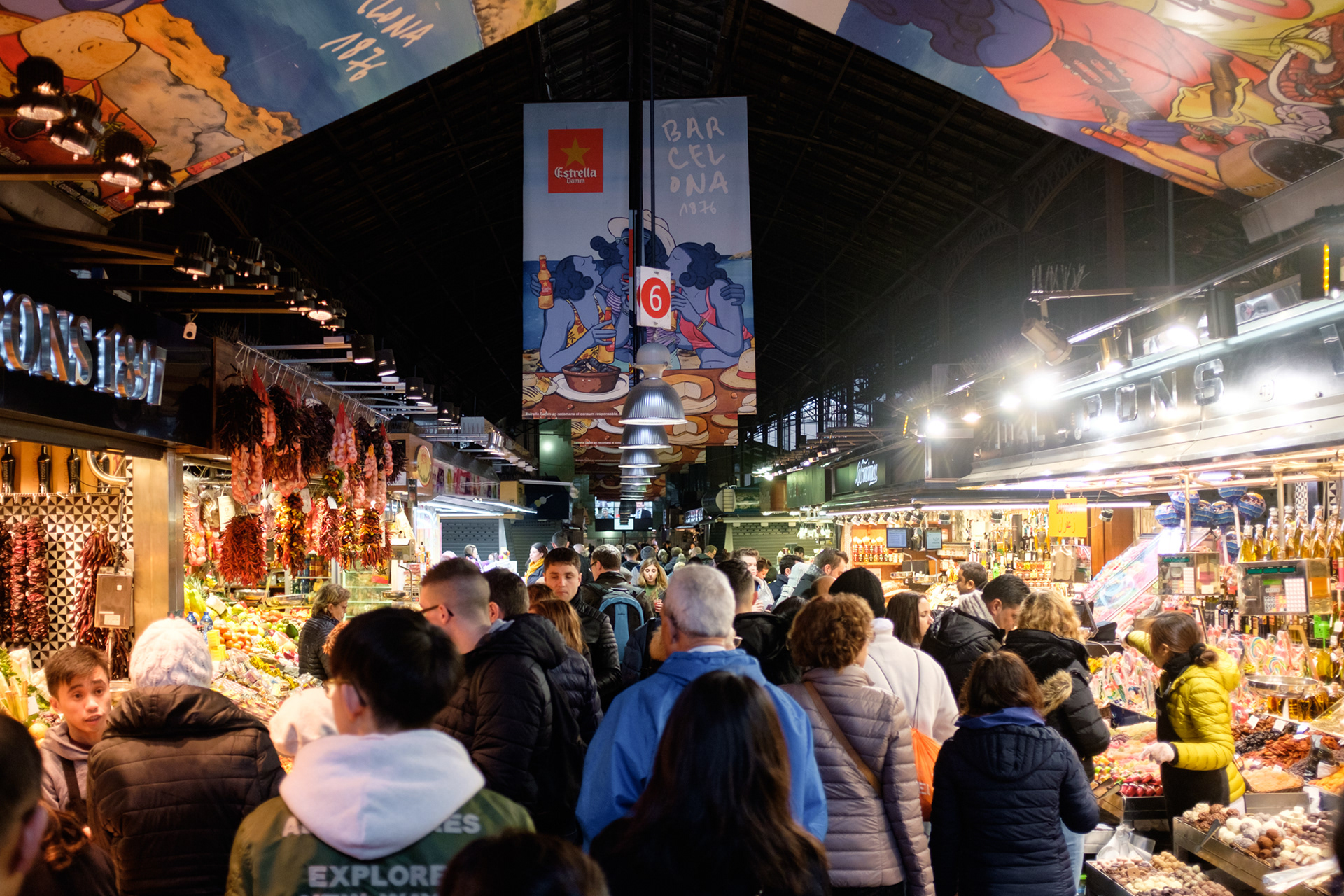 Mercado de La Boqueria - největší trh ve městě