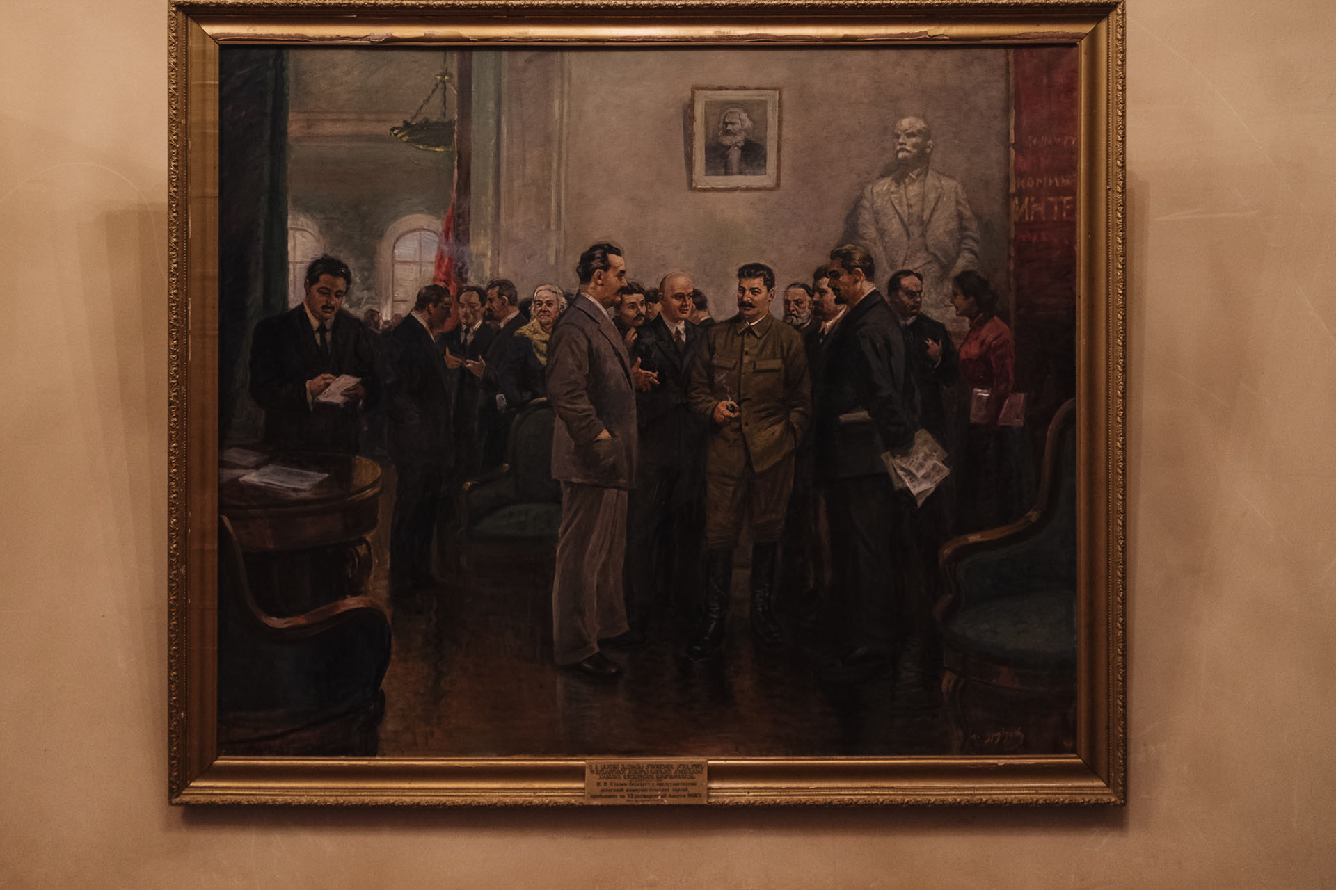 Marx, Lenin a Stalin na jednom obrazu