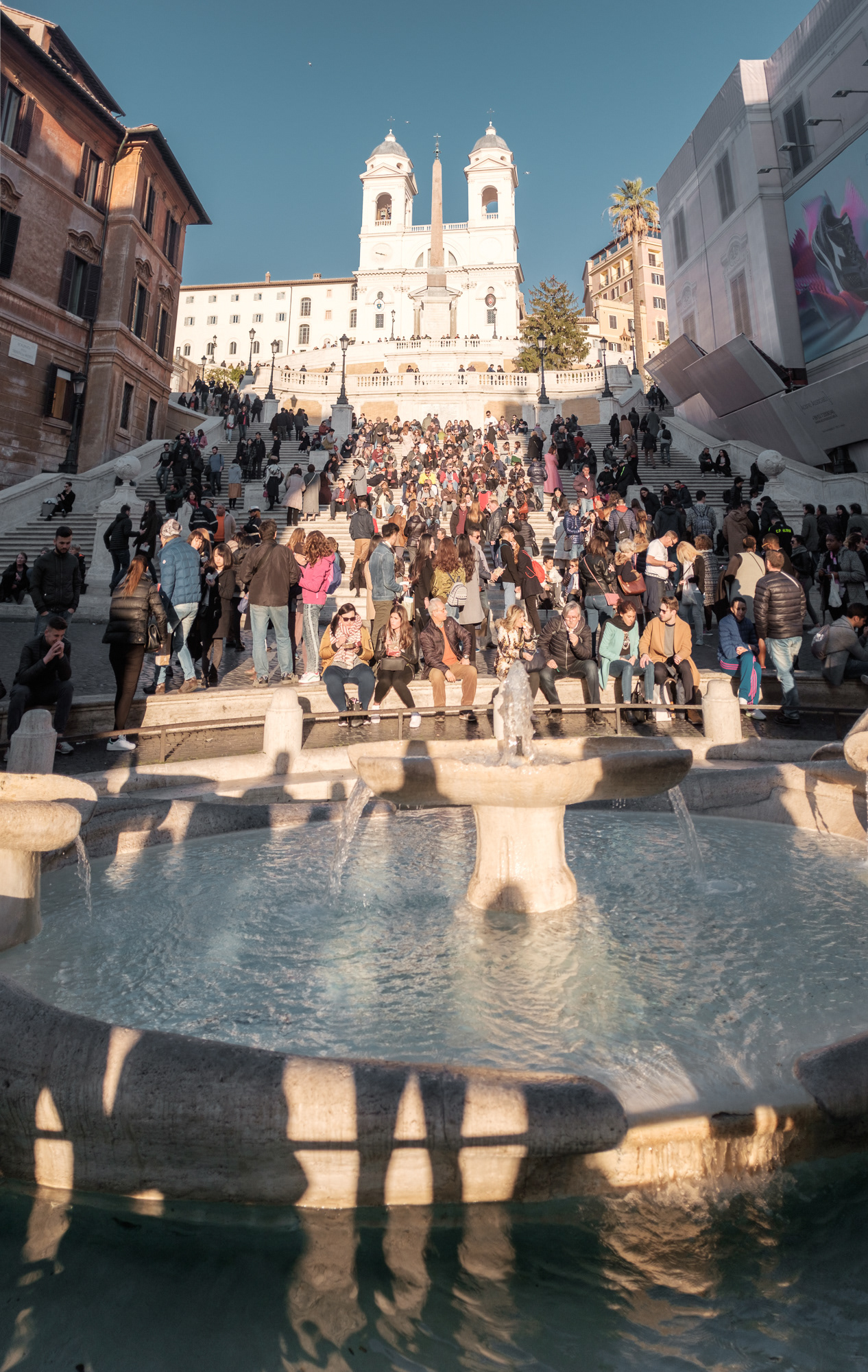 Španělské schody a Trinità dei Monti