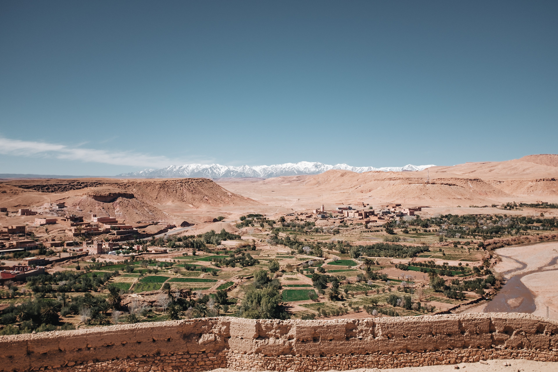 Aït Benhaddou - ksar pod Vysokým Atlasem na pomezí Sahary, natáčela se tu řada filmů a seriálů (Gladiátor, GoT, ...)