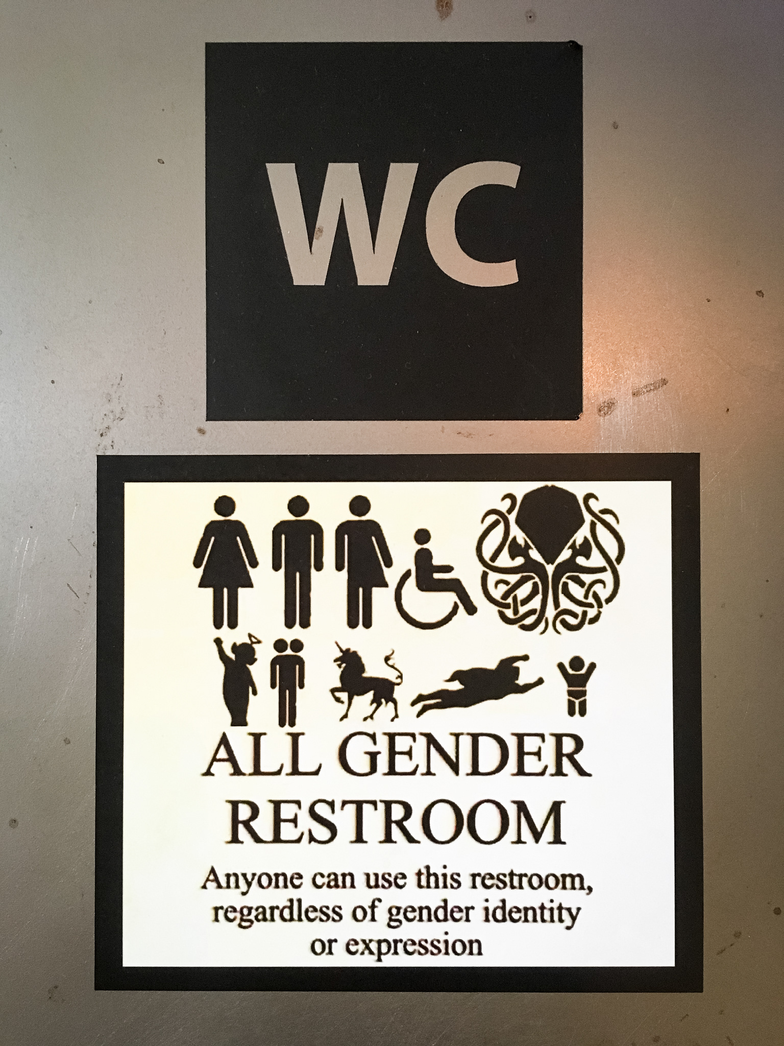All gender restroom