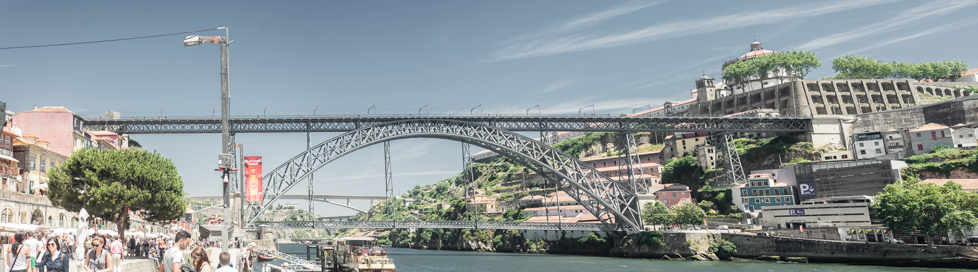 Ponte de D. Maria Pia od architekta Gustava Eiffela